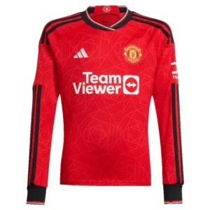 2023/24 Manchester United Home Long Sleeve Jersey