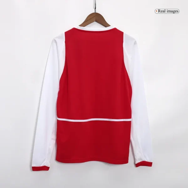 02-04 Arsenal Retro Home Long Sleeve Jersey - Image 4