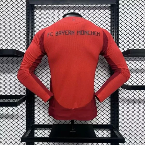 24-25 Bayern Munich Home Player Version Long Sleeve - Image 4
