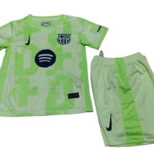 2024-25 Kids Barcelona Third Kit(Jersey+Short) Without Spofity Text