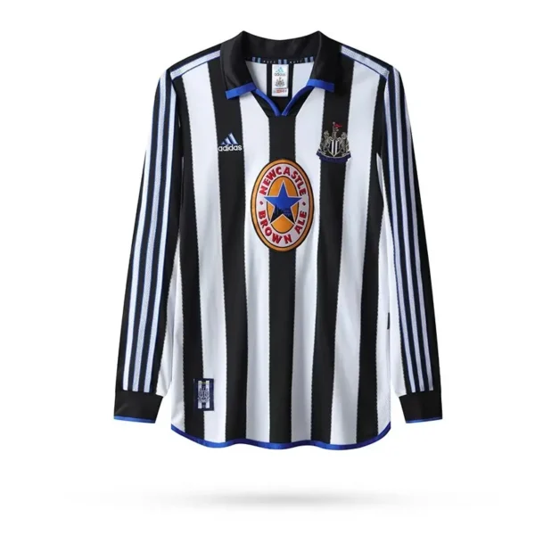 1999/00 Newcastle Retro Long Sleeve Jersey Home