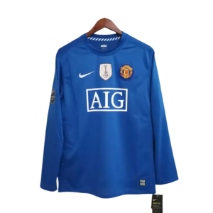 08-09 Manchester United Home Retro Jersey #7 Ronaldo Long Sleeve