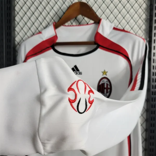 06-07 AC Milan UCL Final Retro Jersey Away Long Sleeve - Image 7