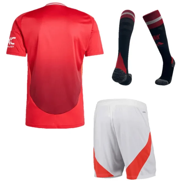 2024/25 Manchester United Home Full Kit(Jersey+Shorts+Socks) - Image 2