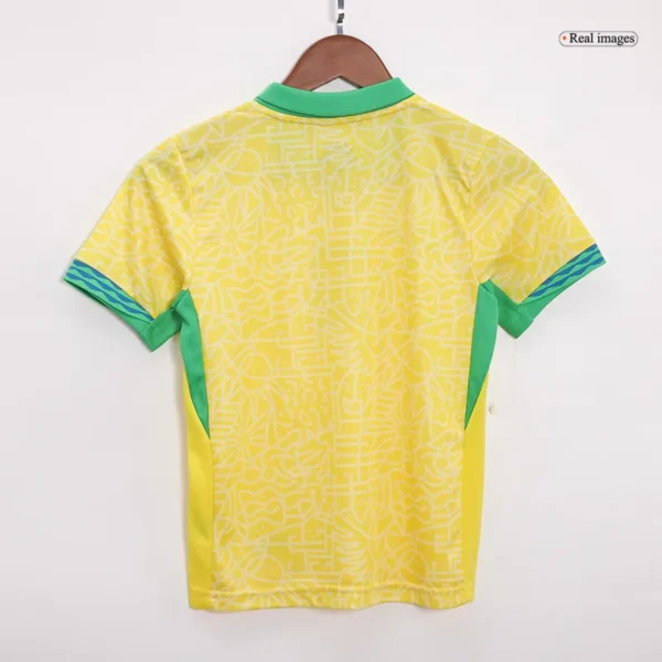 Kids Brazil 2024 Home Kit Copa America 2024 Youth Apparels - Image 3