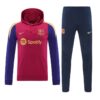 2024-25 Barcelona Zipper Sweatshirt Kit(Top+Pants) White