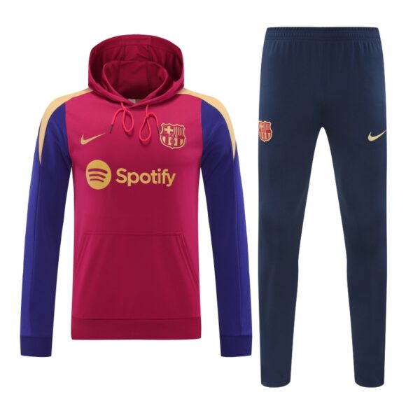 2024-25 Barcelona Zipper Sweatshirt Kit(Top+Pants) White