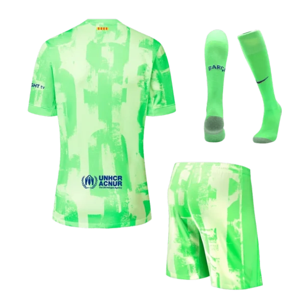 Barcelona Third Away Custom Full Soccer Kit 2024-25 - Image 2