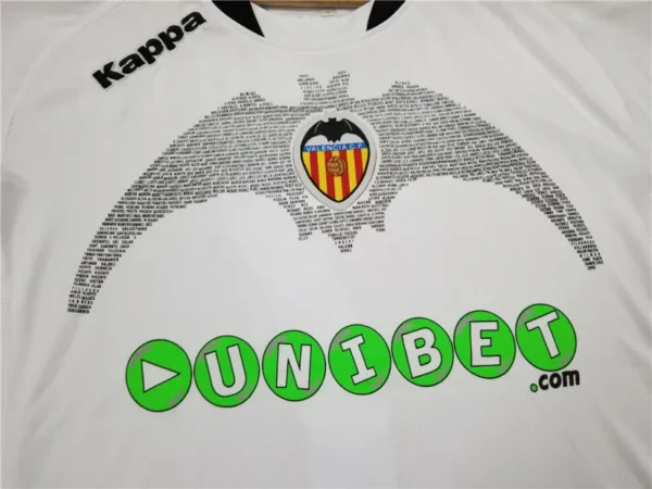 2009/10 Valencia VICENTE #14 DAVID VILLA #7 Retro Jersey Home 2009/10 - Image 3