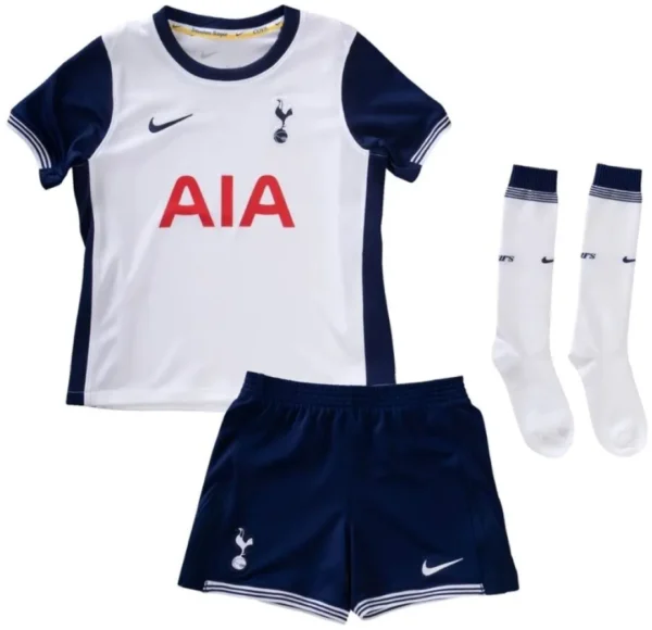 2024/25 Kids Tottenham Hotspur Home Full Kits(Jersey+Shorts+Socks)