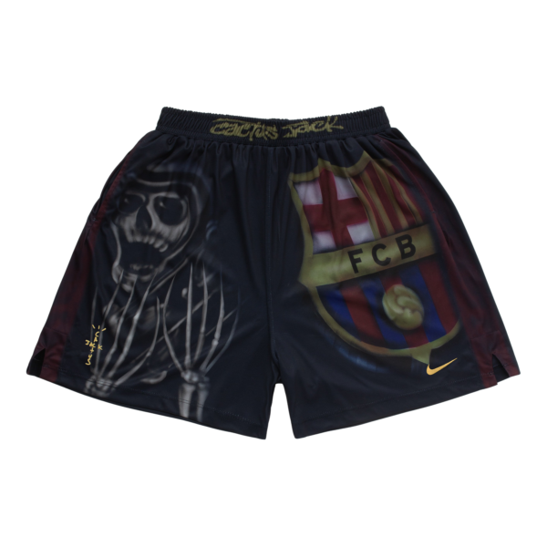 2024/25 Barcelona x Travis Scott Skeleton Home Shorts 1:1 Thai Quality