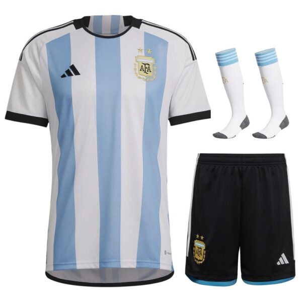 ARGENTINA HOME WORLD CUP 2022 KIDS JERSEY