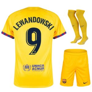 FC BARCELONA FOURTH 22-23 LEWANDOWSKI CHILD JERSEY