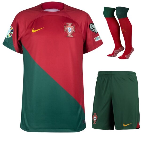 PORTUGAL KIDS HOME EURO 2024 QUALIFYING SHIRT