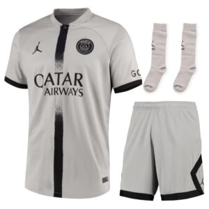 PSG JORDAN AWAY CHILDREN'S KIT JERSEY 2022 2023
