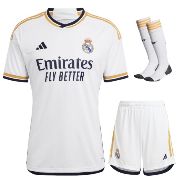 Real Madrid Home Child Kit Shirt 2023 2024