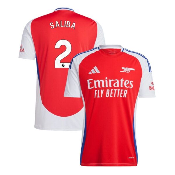 Arsenal Home Jersey 2024 2025 Saliba