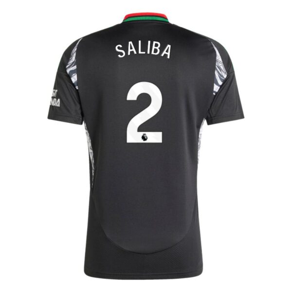 Arsenal 2024 2025 Saliba Children's Away Kit Jersey - Image 2