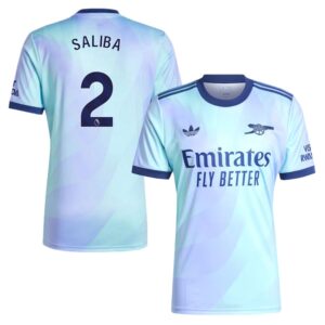 Arsenal Third Shirt 2024 2025 Saliba