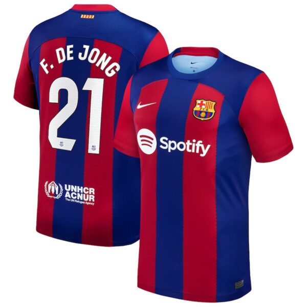 Barca Shirt 2023 2024 Home F. De Jong