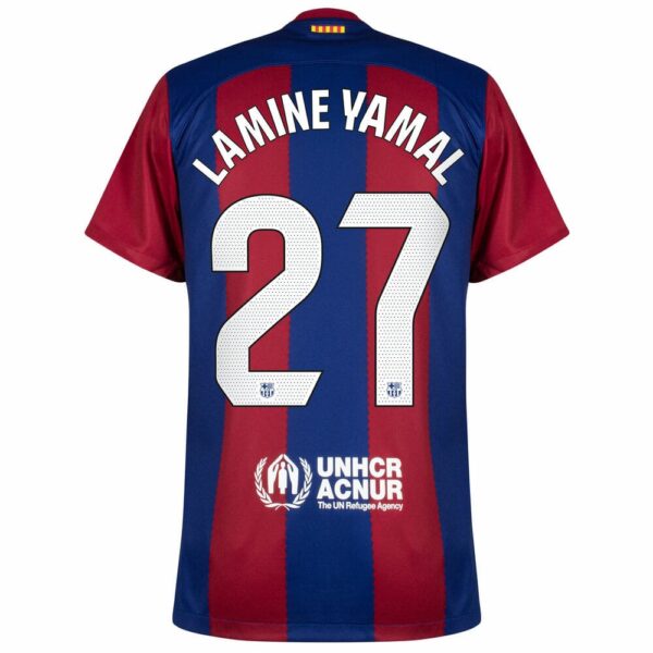 Barca Kids Kit Shirt 2023 2024 Home Lamine Yamal - Image 2