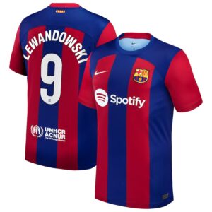 Barca Shirt 2023 2024 Home Lewandowski