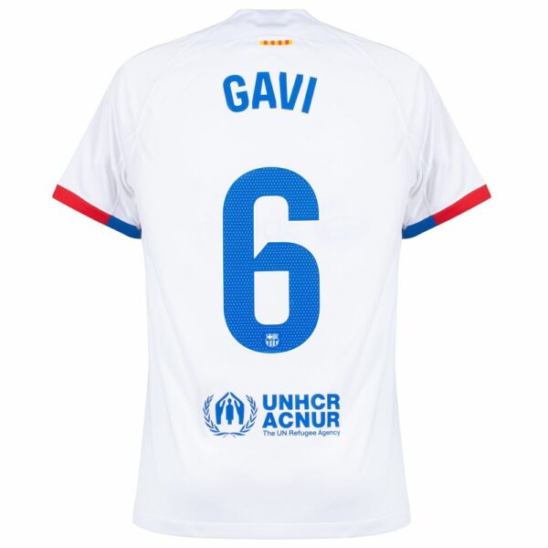 Barca 2023 2024 Away Gavi Kids Kit Shirt - Image 2