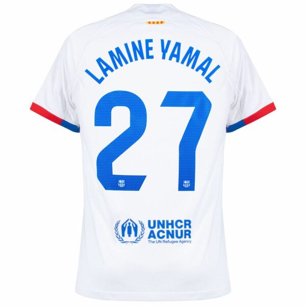 Barca 2023 2024 Away Lamine Yamal Kids Kit Shirt - Image 2