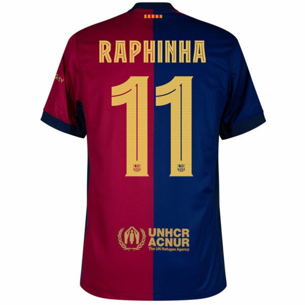 Barca Home Shirt 2024 2025 Raphinha New Sponsor - Image 2