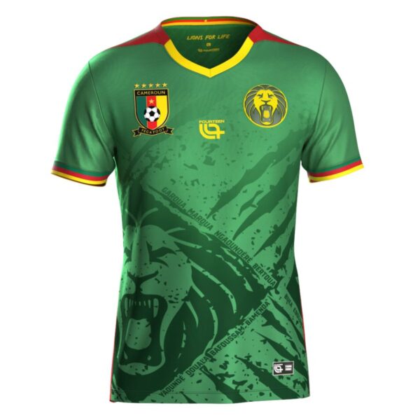 Cameroon Home Kit Kids Jersey 2025 2026 - Image 2
