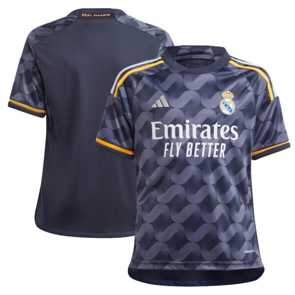 Real Madrid 2023 2024 Away Kids Kit Shirt - Image 4