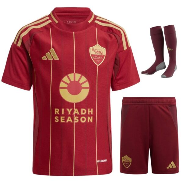 AS Roma Home Child Kit Shirt 2024 2025