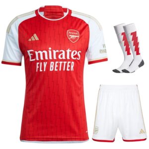 Arsenal 2023 2024 Home Kids Kit Shirt