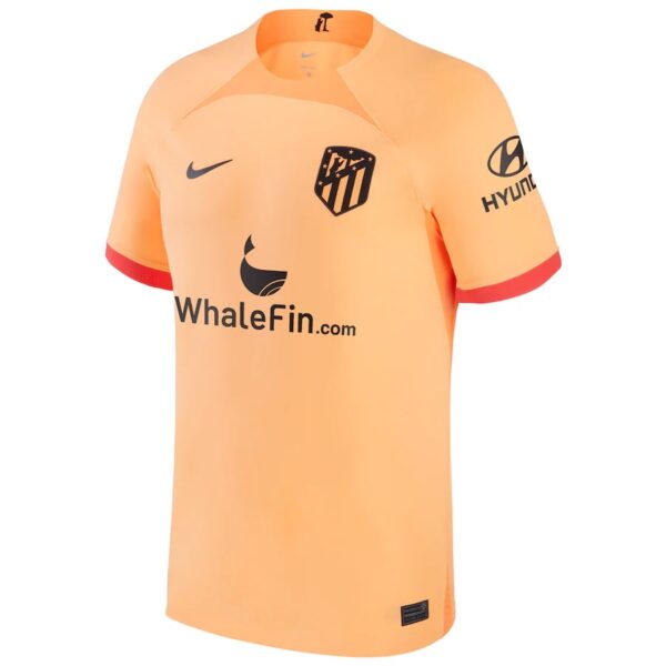 2022 2023 Atletico Madrid Third Kids Kit Jersey - Image 2