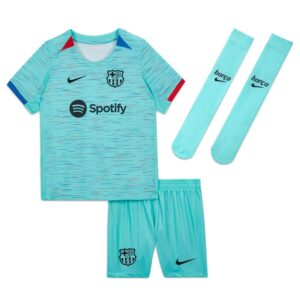 Barca 2023 2024 Third Kids Kit Shirt