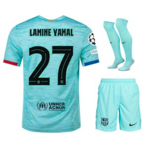 Barca 2023 2024 Third Lamine Yamal Youth Kit Jersey
