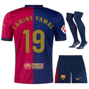 Barca Kids Kit Shirt 2024 2025 Home Lamine Yamal