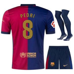 Barca Kids Kit Shirt 2024 2025 Home Pedri