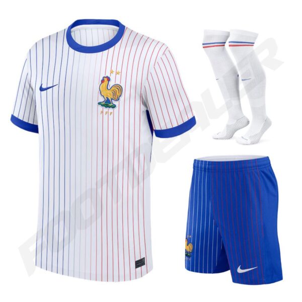 France Team Away Kids Kit Jersey 2024 2025