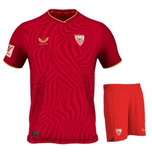 Sevilla FC Away Child Kit Shirt 2023 2024