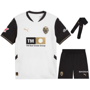 FC Valencia Home Children's Kit Jersey 2024 2025 Black