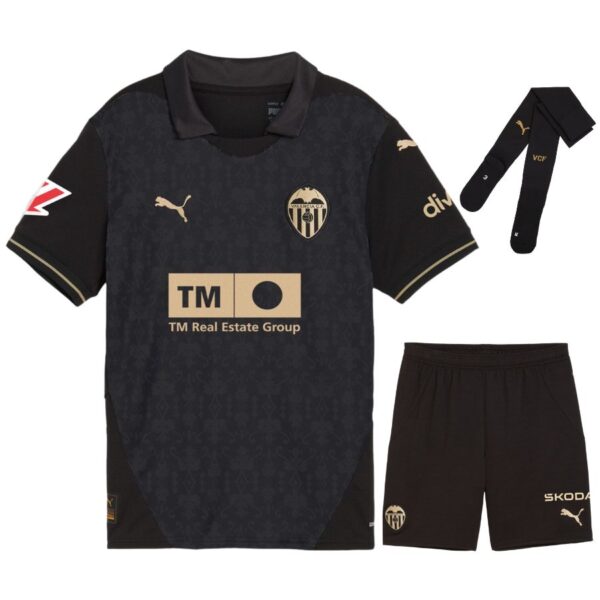 FC Valencia Away Children's Kit Jersey 2024 2025