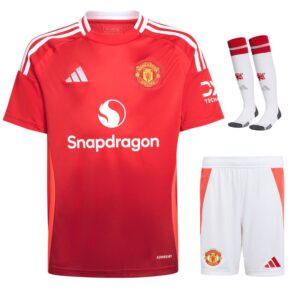 Manchester United Home Child Kit Shirt 2024 2025