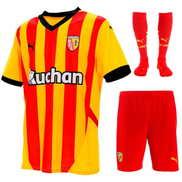 RC Lens Home Children's Kit Jersey 2024 2025