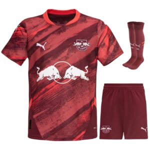 Red Bull Leipzig Away Children's Kit Jersey 2024 2025