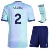 Arsenal 2024 2025 Saliba Children's Third Kit Jersey