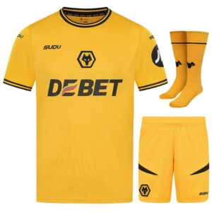 Wolverhampton Home Children's Kit Jersey 2024 2025 Gold