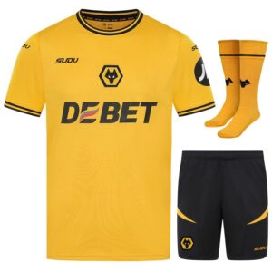 Wolverhampton Home Children's Kit Jersey 2024 2025 Black