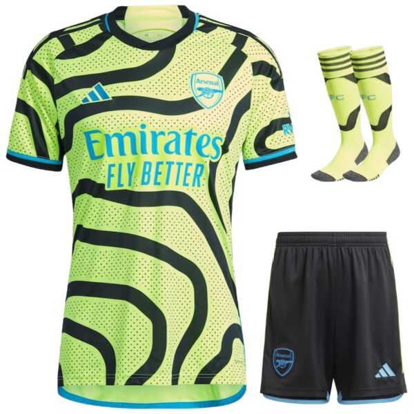 2023 2024 Arsenal Away Kids Kit Shirt