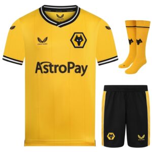 Wolverhampton 2023 2024 Home Kids Kit Shirt